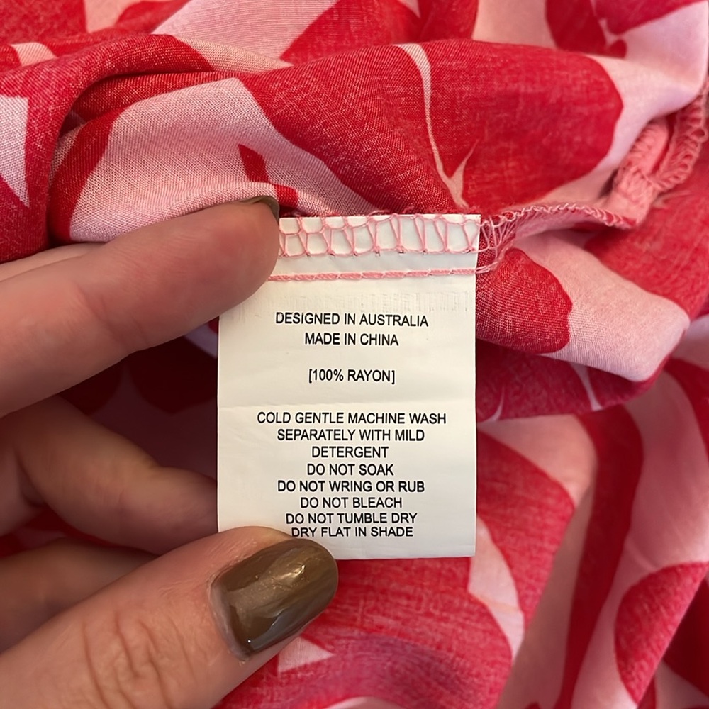 Abel the Label Anthropologie Pink Floral Maxi Skirt | Size M - Picture 6 of 6